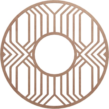 Ekena Millwork Empire Wood Fretwork Pierced Ceiling Medallion, Wood (Paint Grade), 22"OD x 8"ID x 3/8"T CMWP22X22X0375EPMF